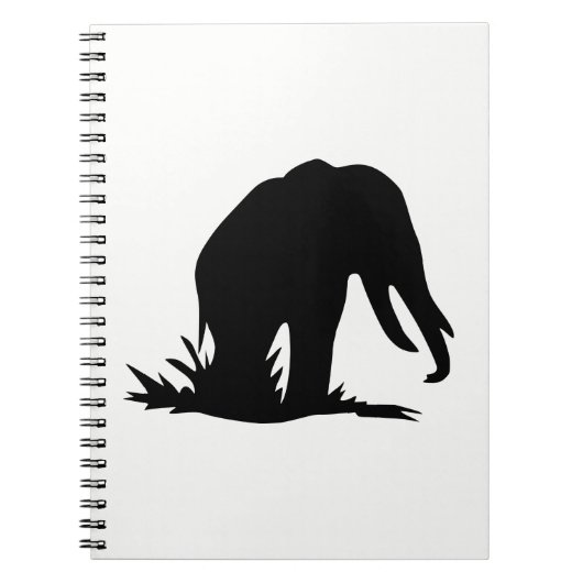 Elephant Silhouette Notitieboek (Voorkant)