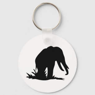 Elephant Silhouette Sleutelhanger