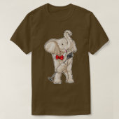 Elephant Singer Microfoon Muziek T-shirt (Design voorkant)