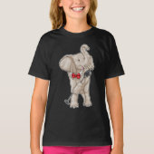 Elephant Singer Microfoon Muziek T-shirt (Voorkant)