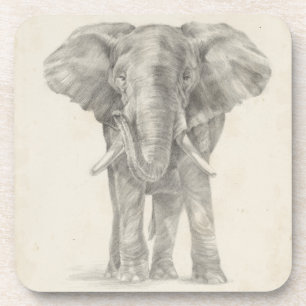Elephant Sketch Bier Onderzetter