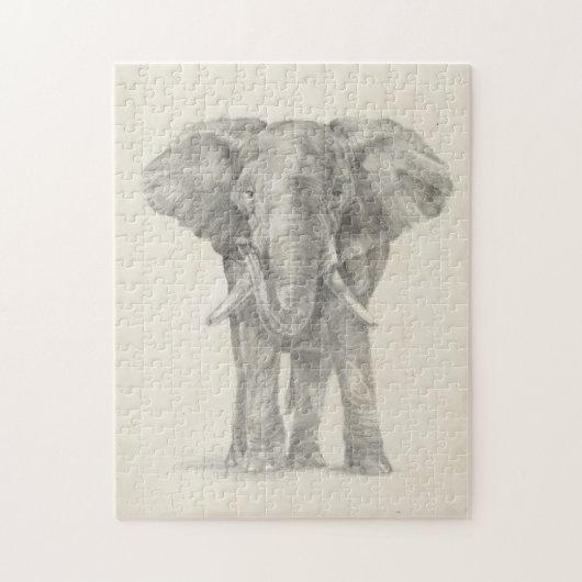 Elephant Sketch Legpuzzel (Verticaal)