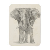 Elephant Sketch Magneet (Verticaal)