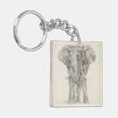 Elephant Sketch Sleutelhanger (Voorkant Links)
