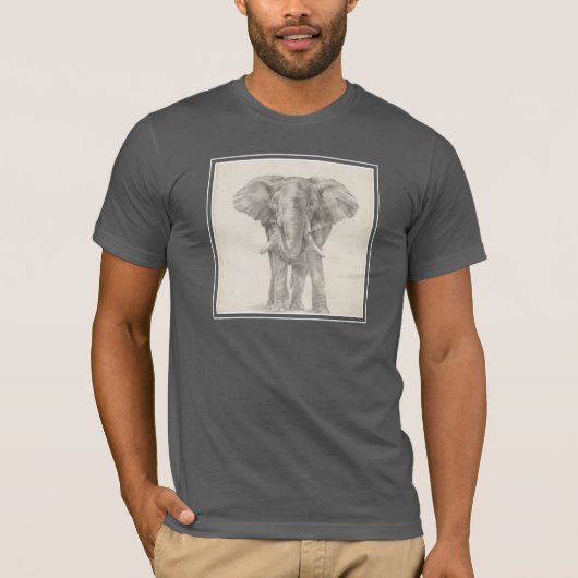 Elephant Sketch T-shirt (Voorkant)