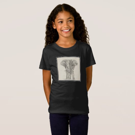 Elephant Sketch T-shirt (Voorkant volledig)