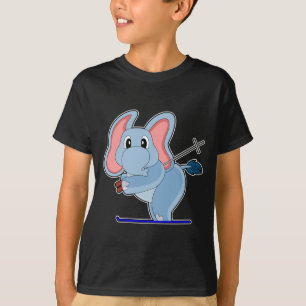 Elephant Ski Ski polen T-shirt