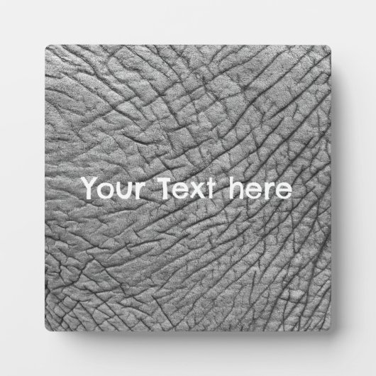 Elephant skin gepersonaliseerd fotoplaat (Voorkant)