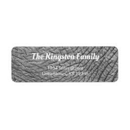 Elephant Skin, gepersonaliseerd terugkeeradres Etiket