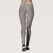 Elephant Skin Print Grijze Leggings & Yogabroek (Achterkant)