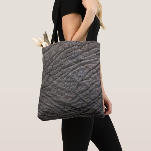 Elephant skin texture pachyderm tote bag (Dichtbij)