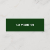 Elephant Skinny Business Card-template Mini Visitekaartje (Achterkant)