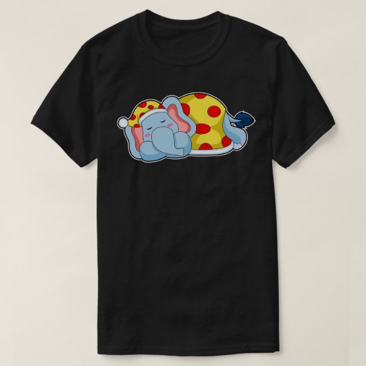 Elephant Slaping Pajamas T-shirt (Design voorkant)