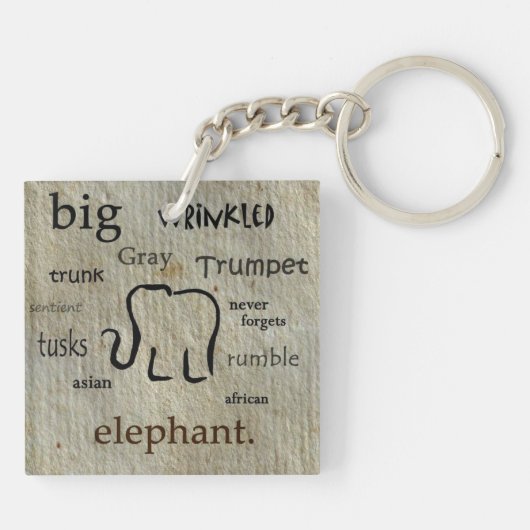 Elephant Sleutelhanger (Achterkant)