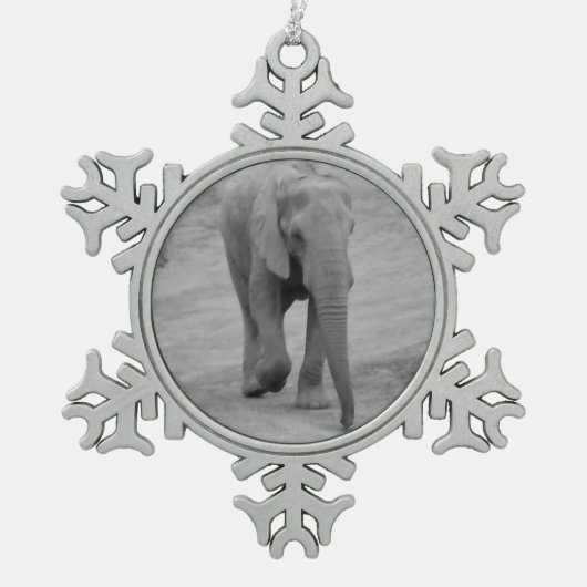 Elephant Snowflake Ornament (Voorkant)