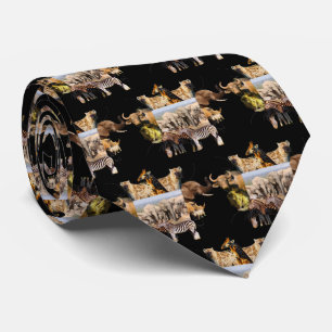 Elephant Social Wildlife Lijst Stropdas