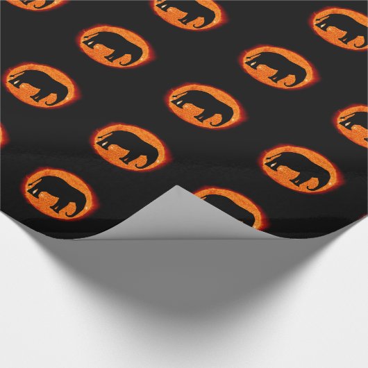 Elephant Solar Eclipse Cadeaupapier (Hoek)