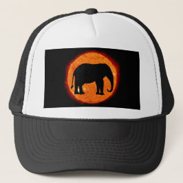 Elephant Solar Eclipse Trucker Pet