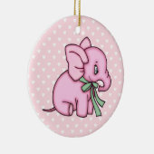 Elephant Speelgoed Roze Keramisch Ornament (Rechts)