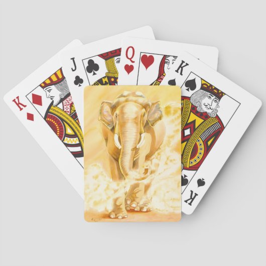 Elephant-spelkaarten Pokerkaarten (Achterkant)