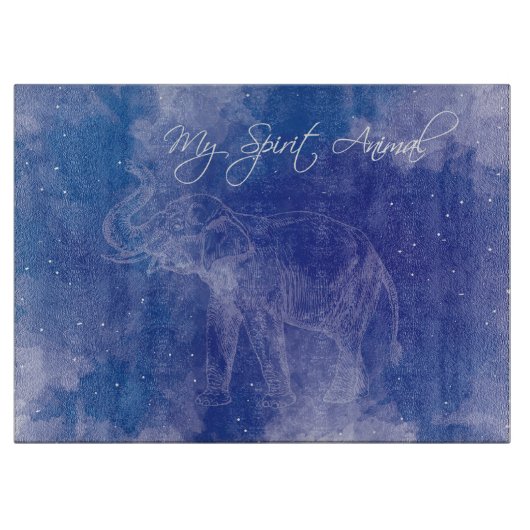 Elephant Spirit Animal Decorative Cutting Board Snijplank (Voorkant)