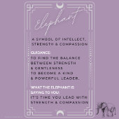 Elephant Spirit Animal Decorative Cutting Board Snijplank