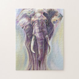 Elephant Spirit Painting - Puzzle Legpuzzel