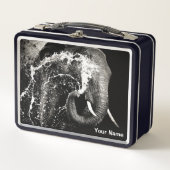 Elephant Splash Lunch Box – Aangepast blik (Voorkant)