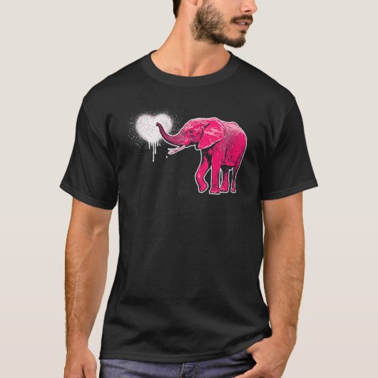 Elephant Spraing Love T-shirt (Voorkant)