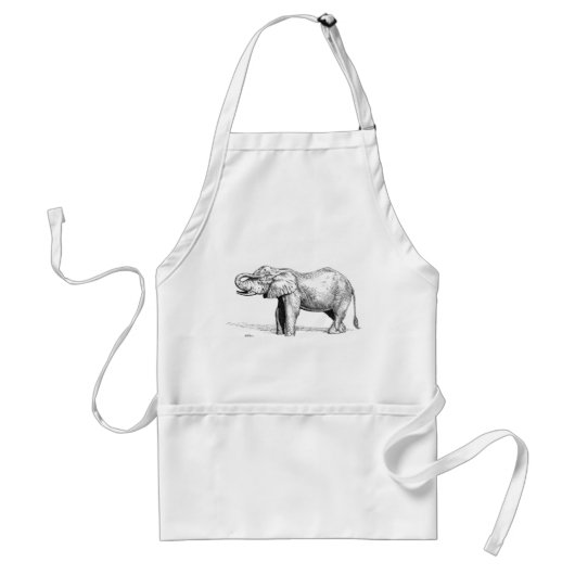 Elephant Standaard Schort (Voorkant)