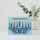 Elephant Star Menorah Briefkaarten (Staand voorkant)