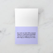 Elephant Star Menorah Kaarten (Binnen)