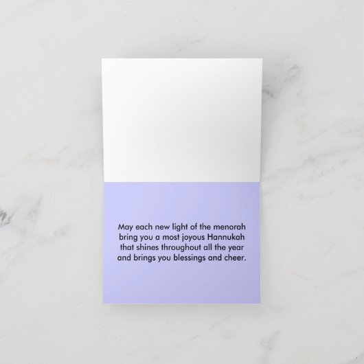 Elephant Star Menorah Kaarten (Binnen)