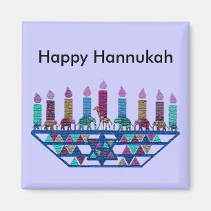 Elephant Star Menorah Magnets Magneet