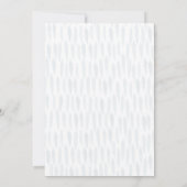 Elephant Stars Moon Dusty Blue Boy Baby shower Kaart (Achterkant)