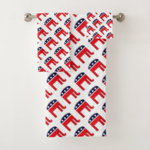 Elephant stars stripes republikeins partijsymbool bad handdoek