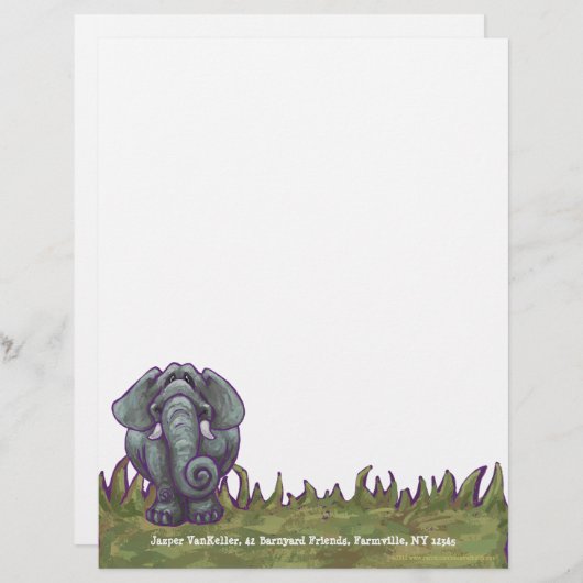 Elephant Stationery (Voorkant / Achterkant)