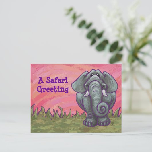 Elephant Stationery Briefkaart (Staand voorkant)