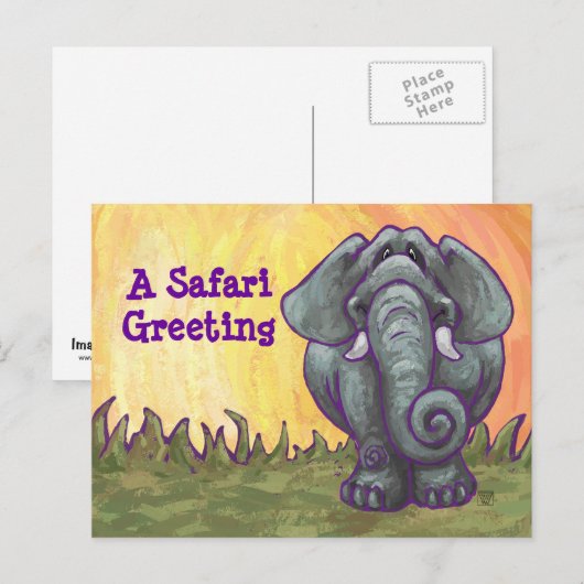 Elephant Stationery Briefkaart (Voorkant / Achterkant)