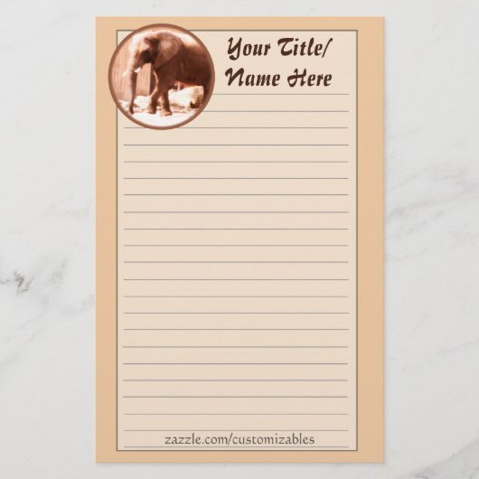Elephant Stationery Briefpapier (Voorkant)