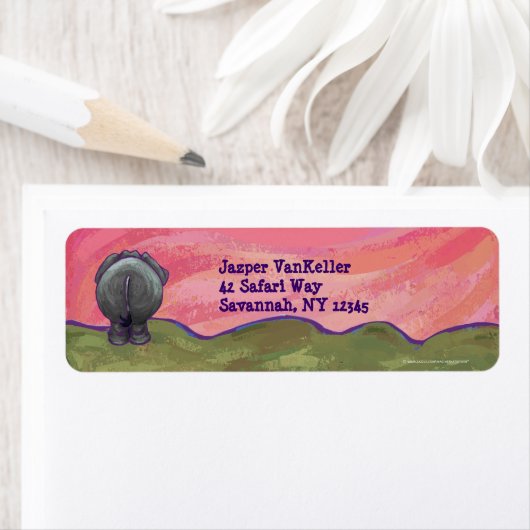 Elephant Stationery Etiket (Insitu)