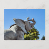 Elephant statue buiten museum d'Orsay in Parijs Briefkaart (Voorkant)