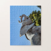 Elephant statue buiten museum d'Orsay in Parijs Legpuzzel (Verticaal)