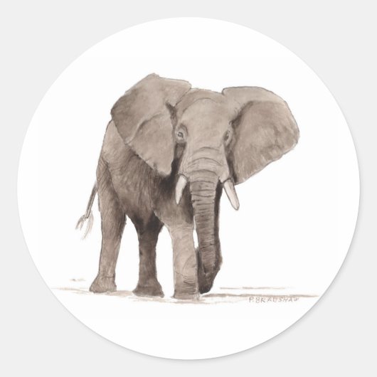 Elephant Sticker (Voorkant)