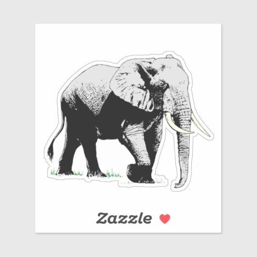 Elephant Sticker (Vel)