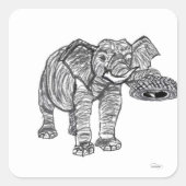 Elephant Sticker (Voorkant)