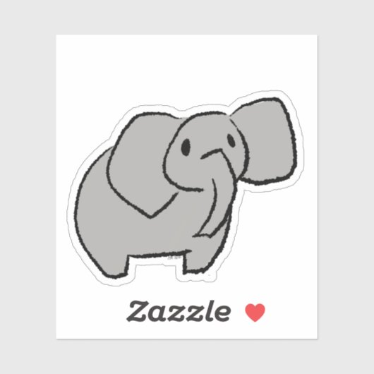 Elephant Sticker (Vel)