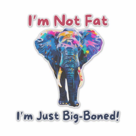 Elephant Sticker (Voorkant)