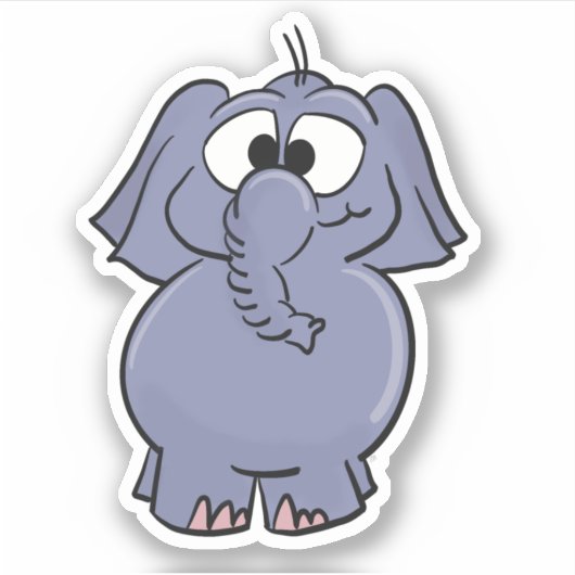 Elephant Sticker (Voorkant)