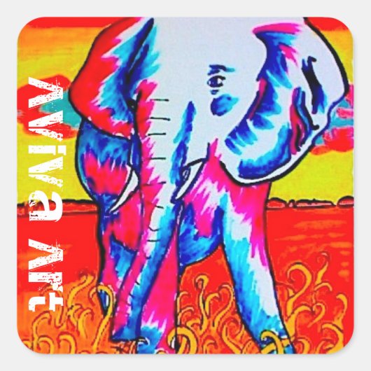 Elephant Sticker (Voorkant)